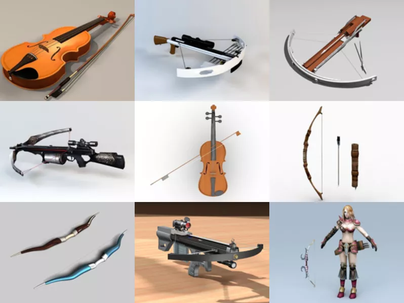 Top 9 Bows 3D Models Stuff Latest 2022