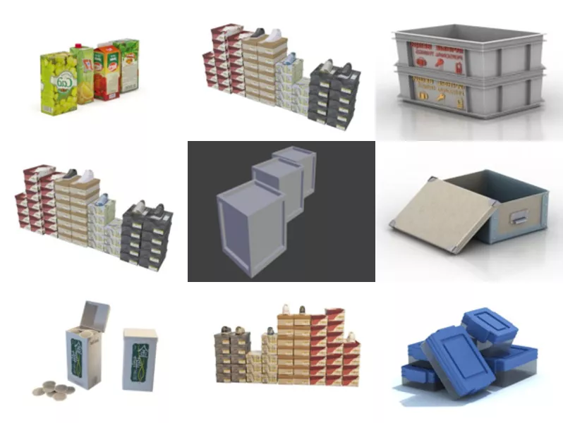 Top 9 Boxes 3D Models for Free Latest 2022