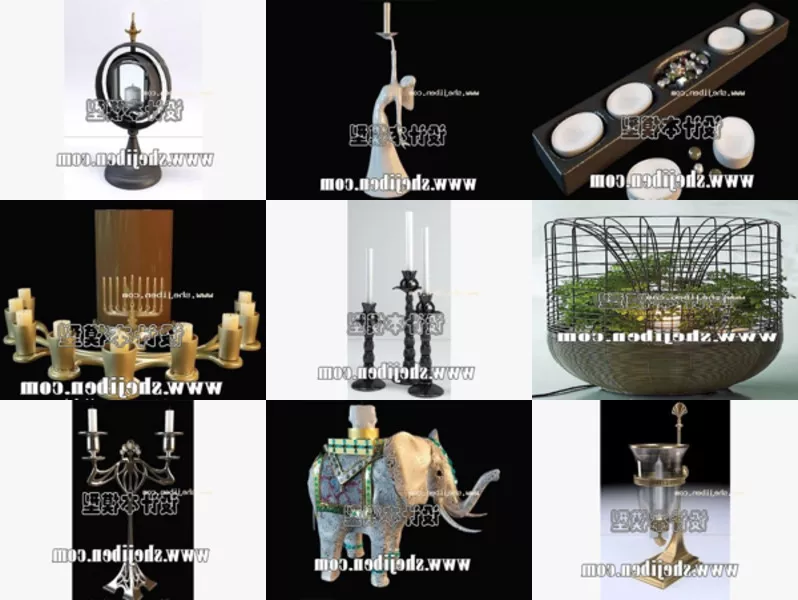 Top 9 Candle Lamp 3D Models Newest 2022