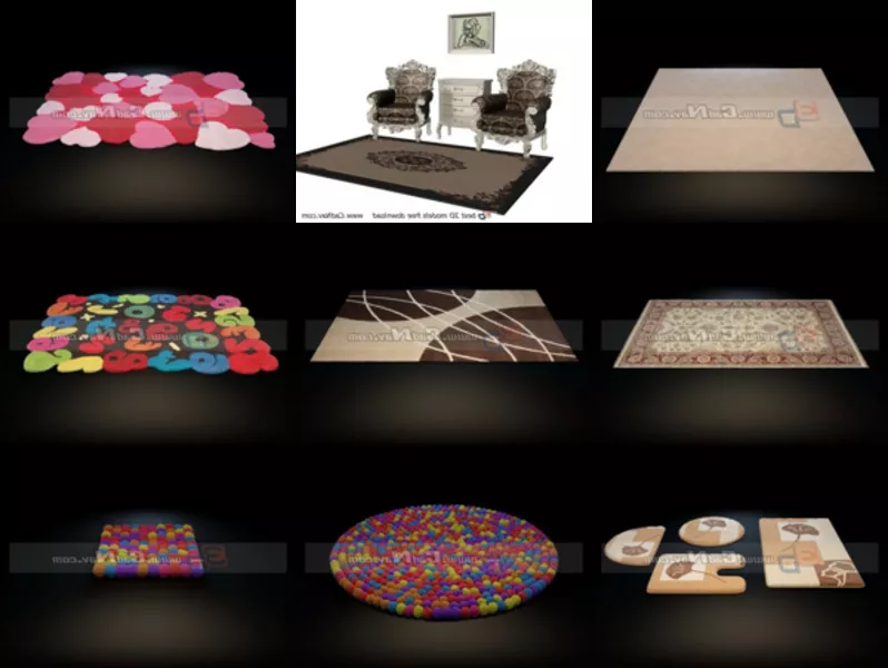 Top 9 Carpets And Rugs 3D Models for Rendering Latest 2022