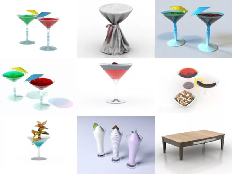 Top 9 Cocktail 3D Models Stuff Newest 2022