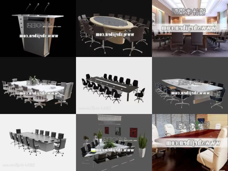 Top 9 Conference Table 3D Models Latest 2022