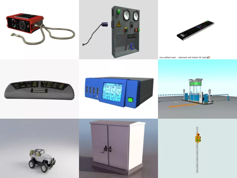 Top 9 Control 3D Models for Rendering Latest 2022