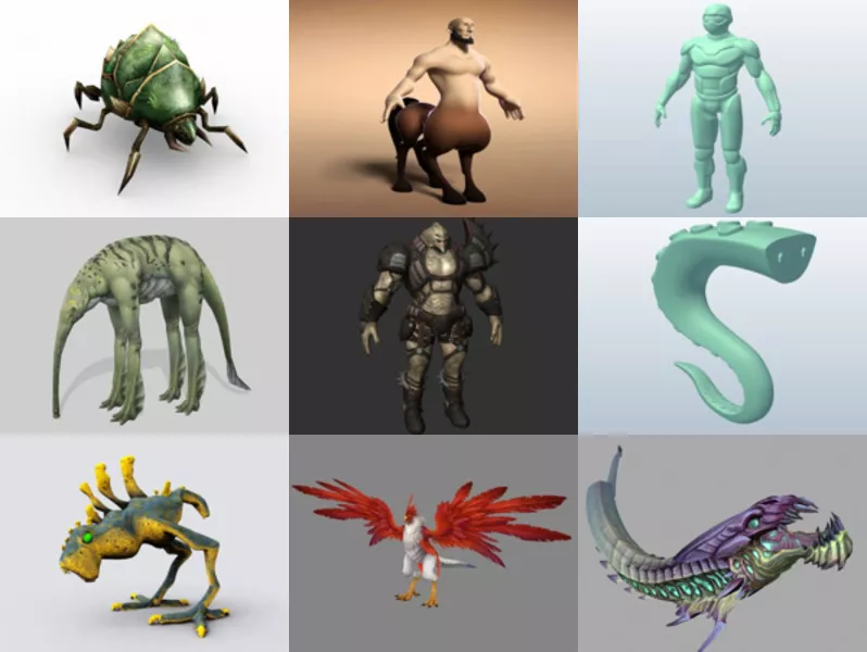 Top 9 Creatures 3D Models Stuff Most Recent 2022