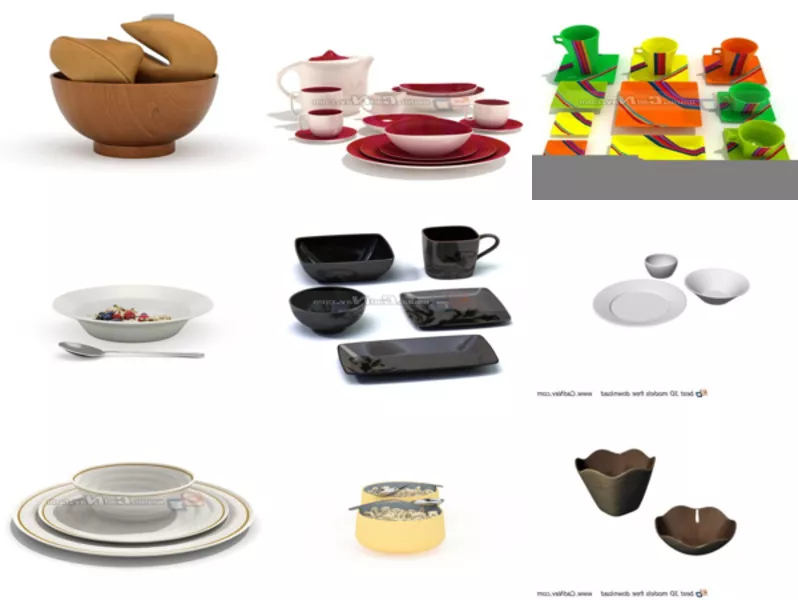 Top 9 Dinner Bowls 3D Models Latest 2022