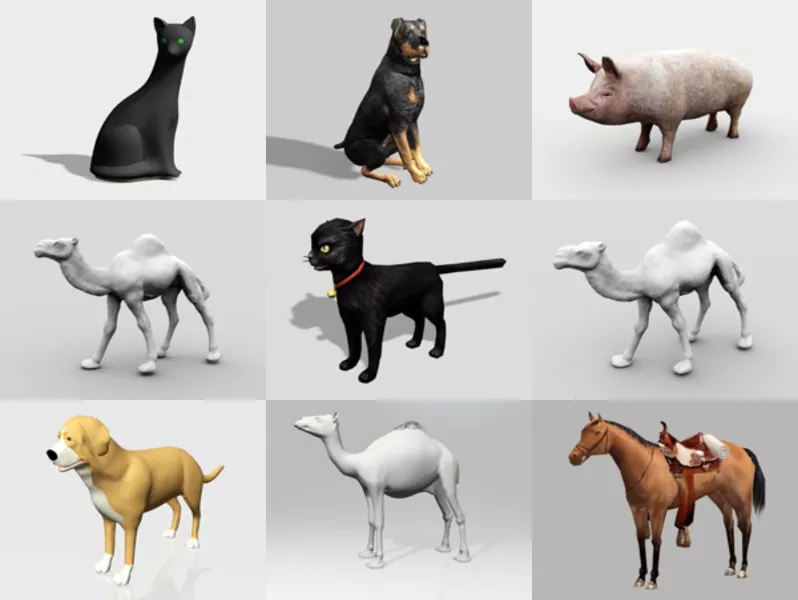 Top 9 Free 3D Domestic Animals Models for Rendering Latest 2022