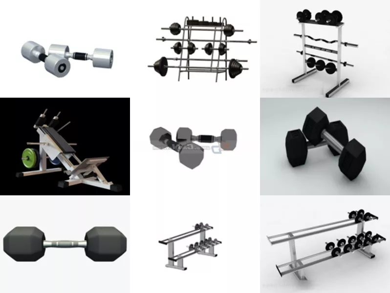 Top 9 Dumbbell 3D Models Latest 2022