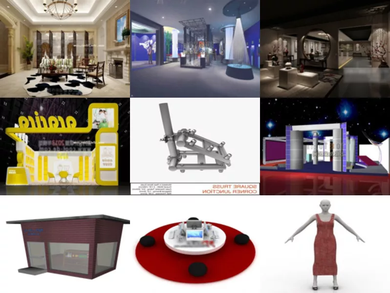 Top 9 Exhibition 3D Models Most Recent 2022