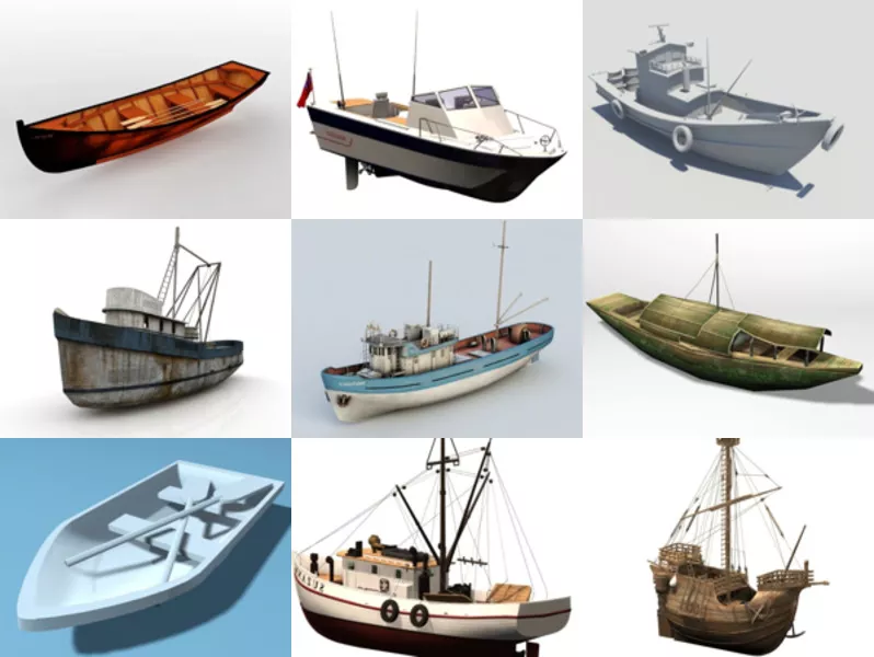 Top 9 Fishing Boat 3D Models Stuff Newest 2022