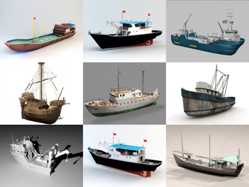 Top 9 Fishing Vessel 3D Models Stuff Newest 2022