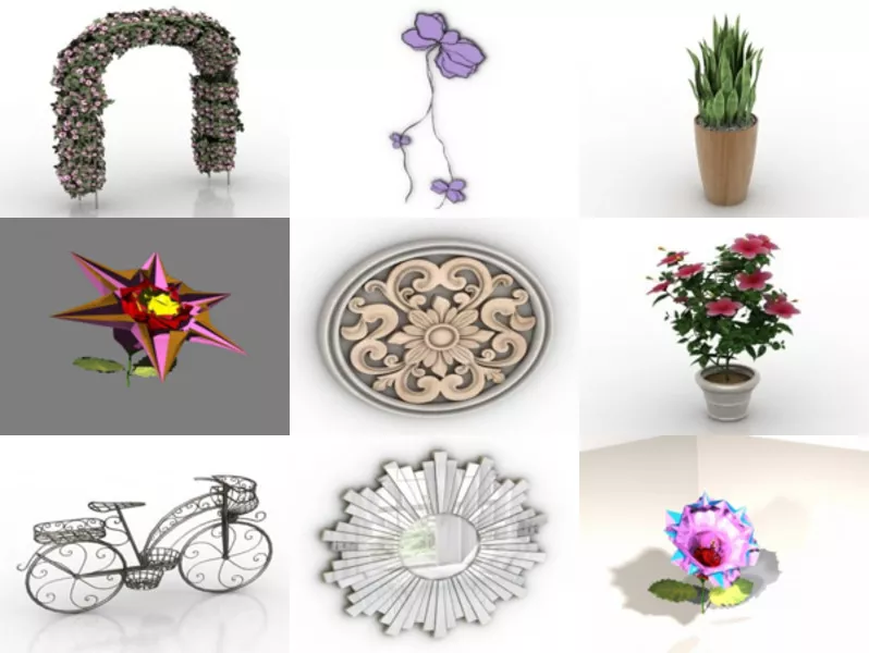 Top 9 Free 3D Flower Models Resources Most Recent 2022