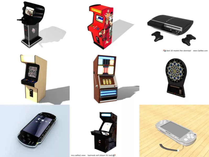 Top 9 Game Machine 3D Models Newest 2022