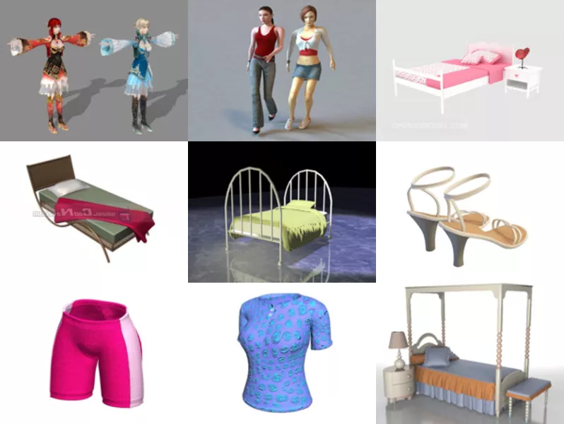 Top 9 Girls 3D Models Newest 2022
