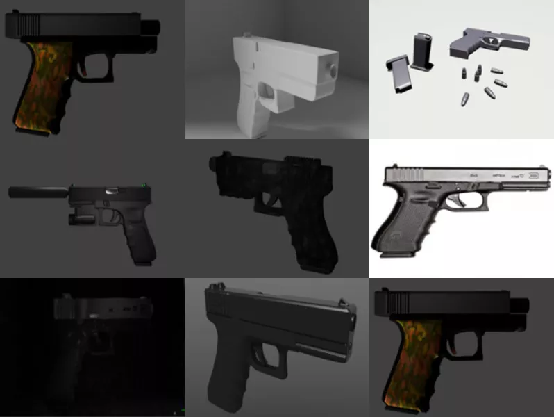 Top 9 Glock 3D Models for Rendering Latest 2022
