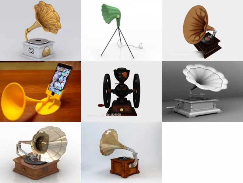 Top 9 Gramophone 3D Models Resources Newest 2022