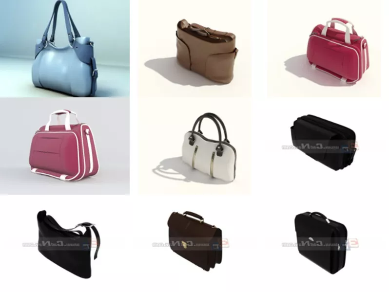 Top 9 Handbags 3D Models Resources Newest 2022