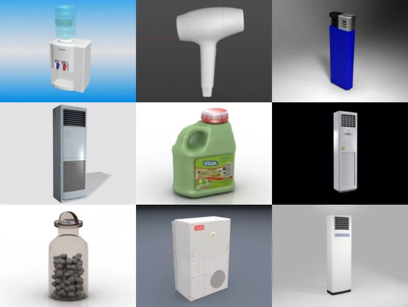 Top 9 Free 3D Home Appliances Models for Design Latest 2022