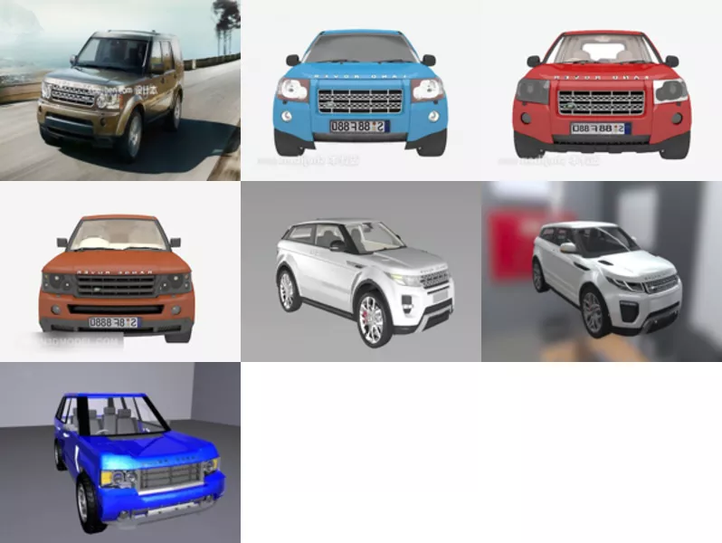 Top 9 Land Rover 3D Models Latest 2022