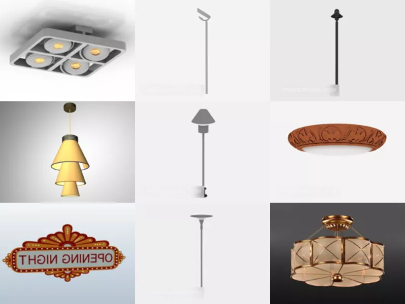 Top 9 Free 3D Lights Models for Rendering Most Recent 2022