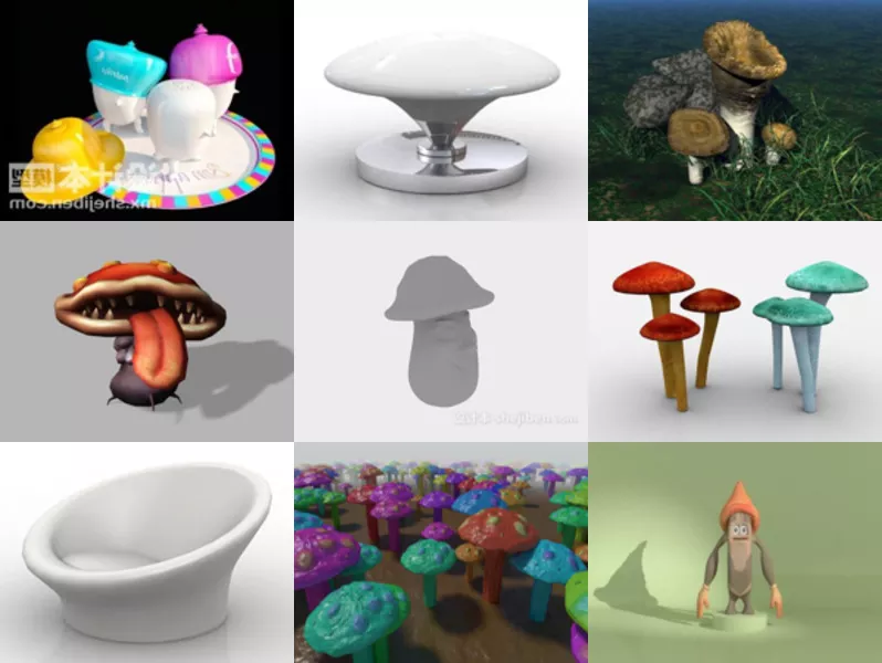 Top 9 Mushroom 3D Models Most Recent 2022