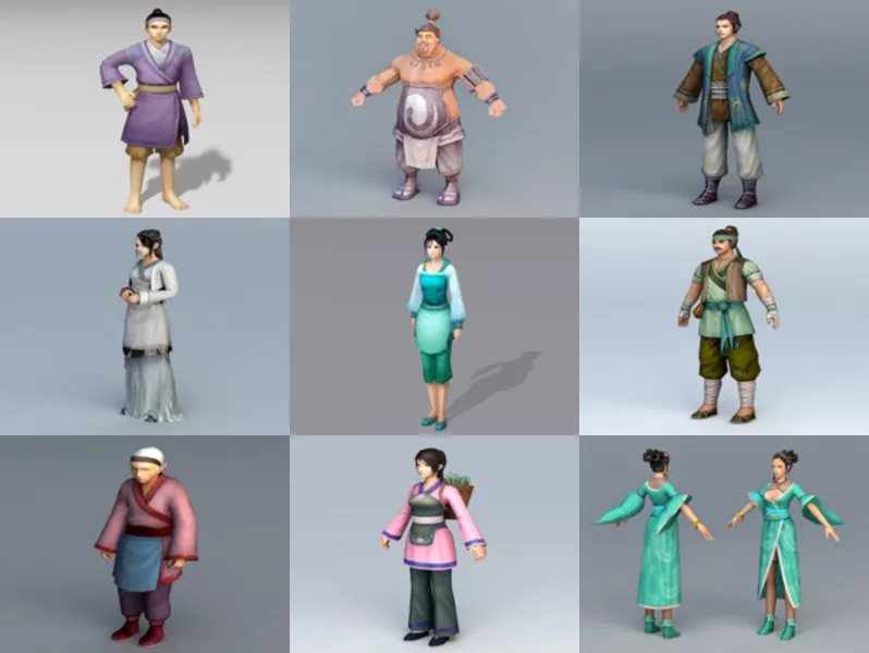 Top 9 Peasants 3D Models for Rendering Latest 2022