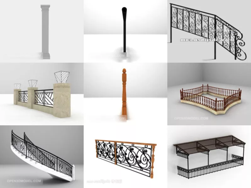 Top 9 Free 3D Railing Models for Design Most Recent 2022