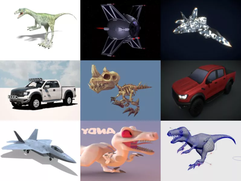 Top 9 Raptor 3D Models Latest 2022