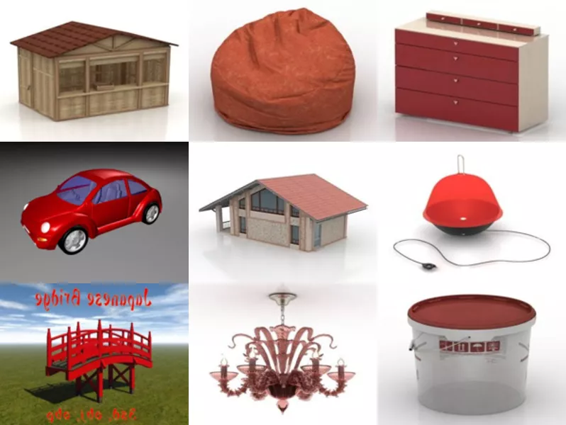 Top 9 Free 3D Red Models for Rendering Latest 2022