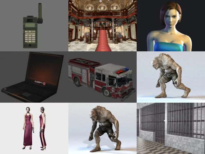 Top 9 Resident 3D Models for Rendering Newest 2022