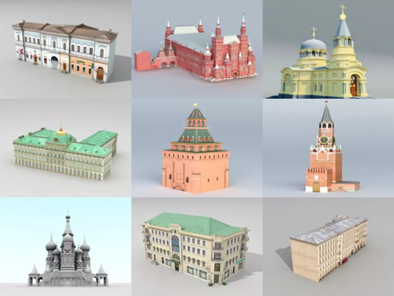 Top 9 Russian Architecture 3D Models for Rendering Latest 2022