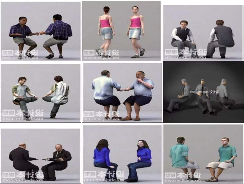 Top 9 Free 3D Sitting Models Stuff Most Recent 2022