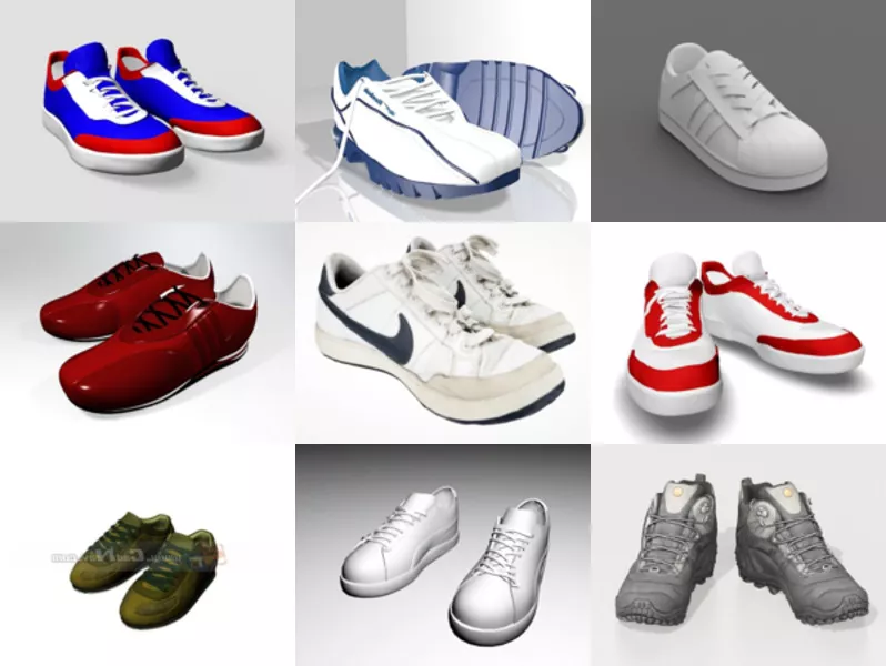 Top 9 Sports Shoes 3D Models for Rendering Most Recent 2022