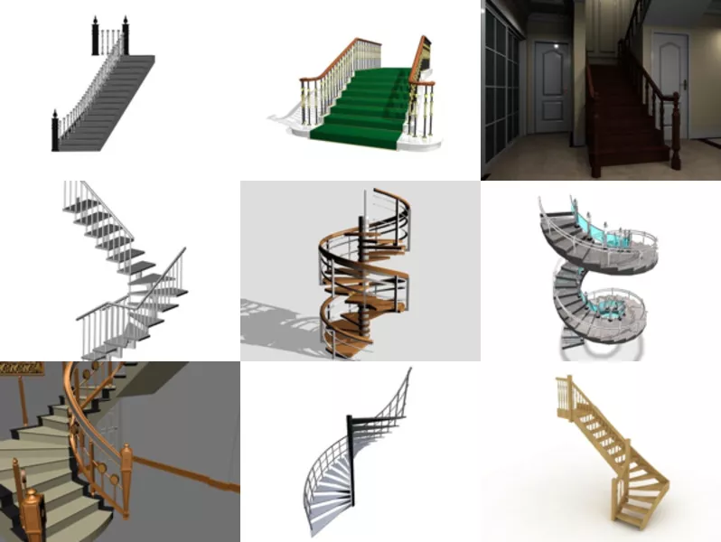 Top 9 Stairway 3D Models for Rendering Newest 2022