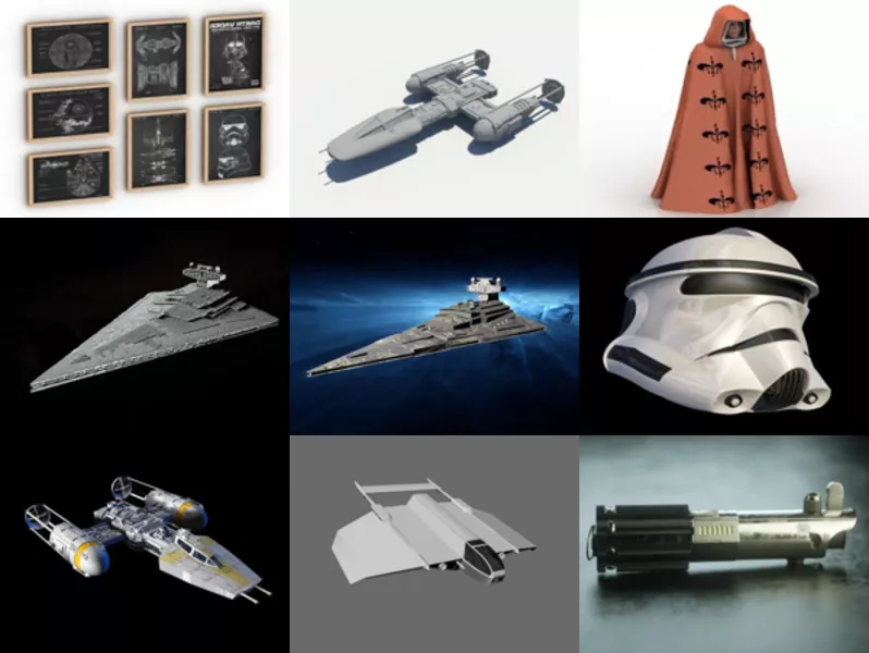 Top 9 Star Wars 3D Models Latest 2022