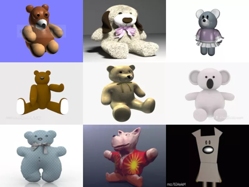 Top 9 Teddy 3D Models for Rendering Newest 2022