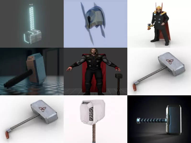 Top 9 Thor 3D Models for Design Newest 2022