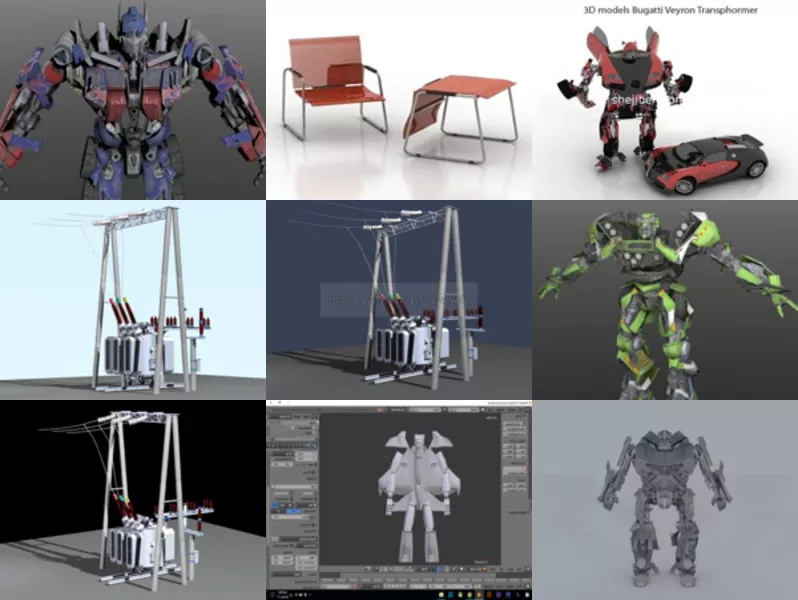 Top 9 Transformer 3D Models for Rendering Newest 2022