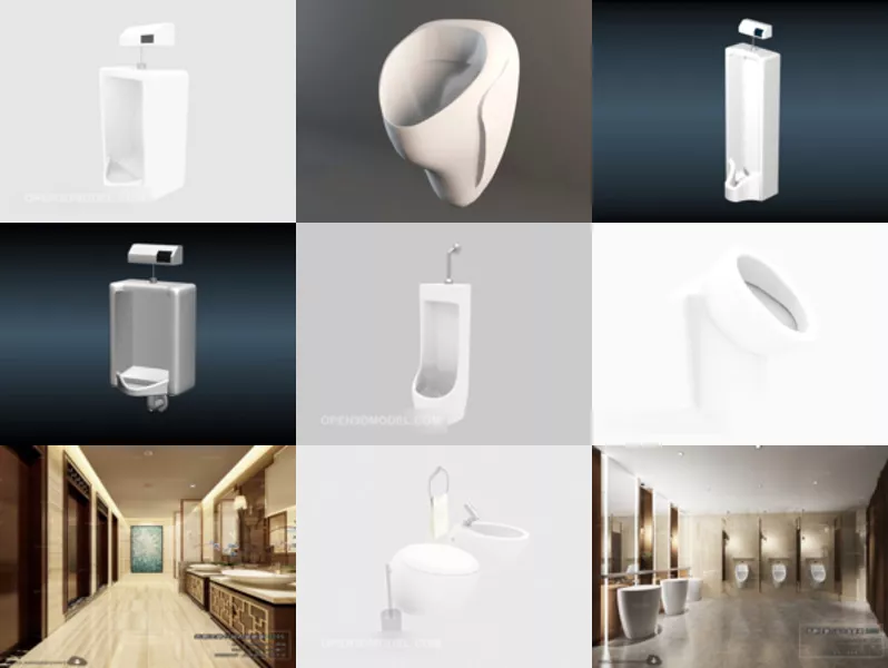 Top 9 Urinal 3D Models for Rendering Most Recent 2022