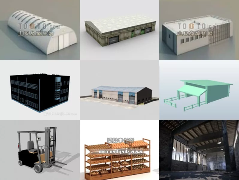 Top 9 Warehouse 3D Models Newest 2022