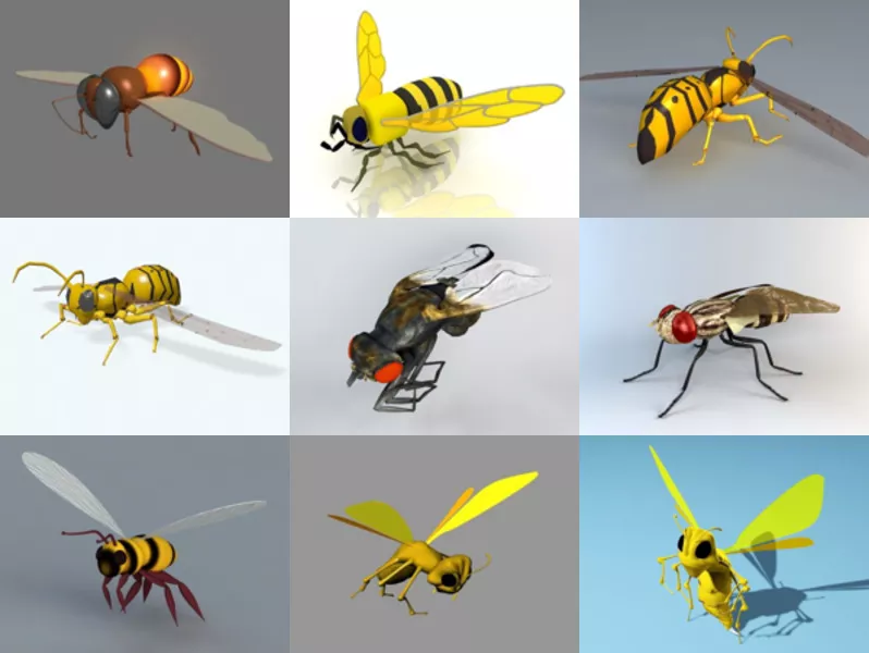 Top 9 Wasp 3D Models for Free Latest 2022