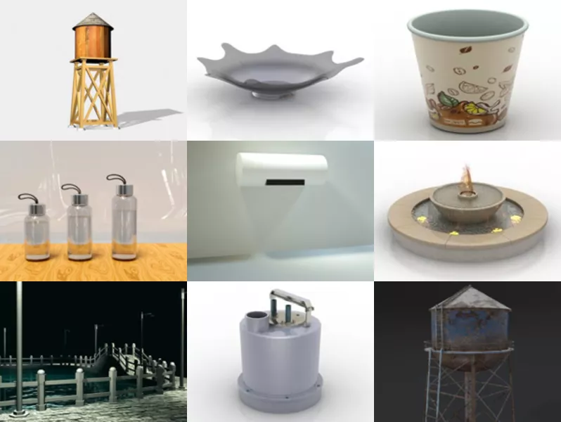 Top 9 Free 3D Water Models Most Recent 2022
