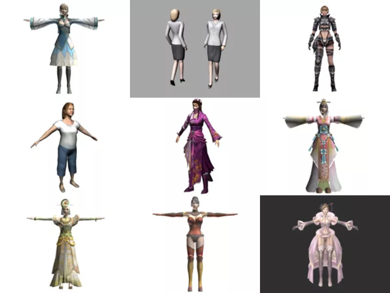 Top 9 Free 3D Women Characters Models Most Recent 2022