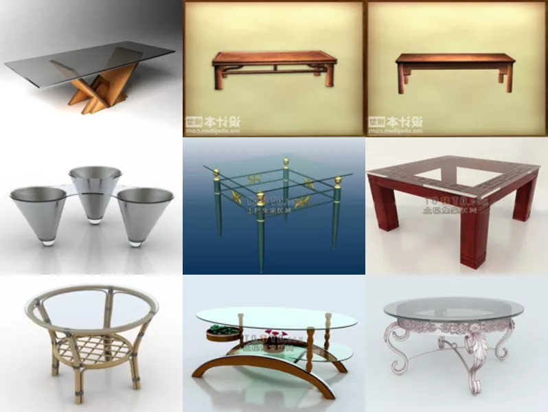 Top 10 Free 3D Coffee Table Models Latest 2022