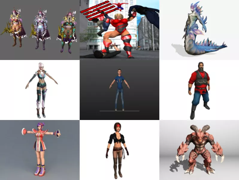 Top 10 Free 3D Game Character Models for Free Latest 2022