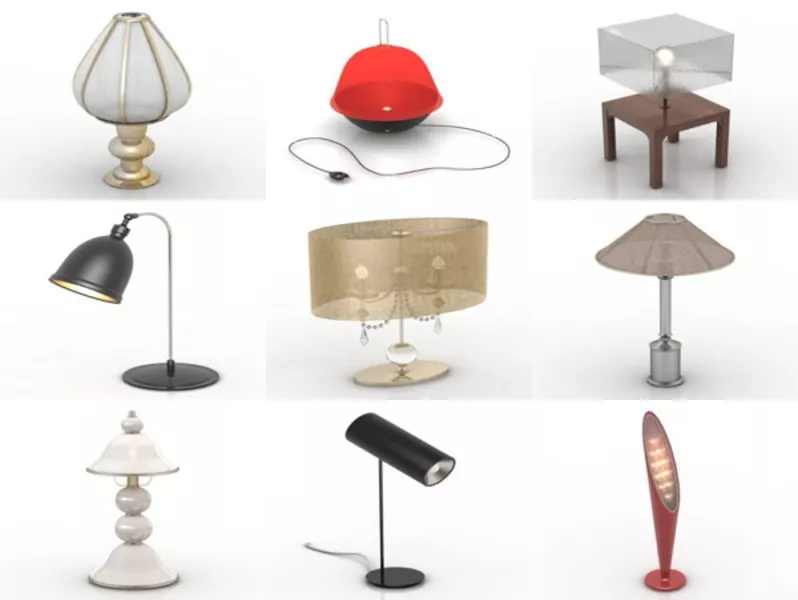 Top 10 Free 3D Table Lamp Models Stuff Most Recent 2022