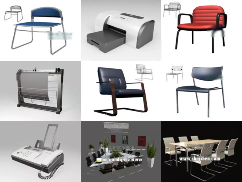 Top 11 Free 3D Office Equipment Models Resources Newest 2022