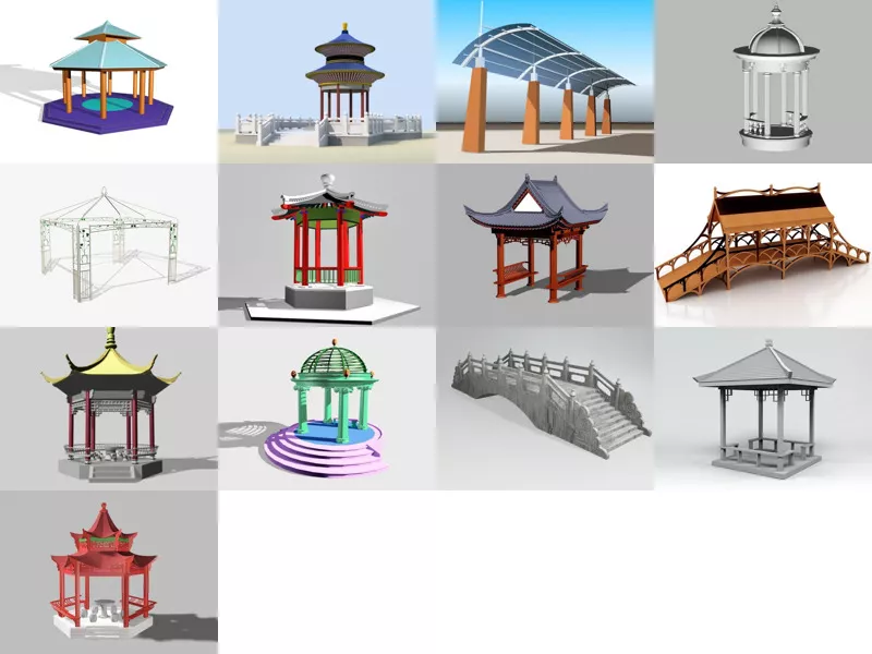 Top 13 Free 3D Garden Buildings Models Most Recent 2022