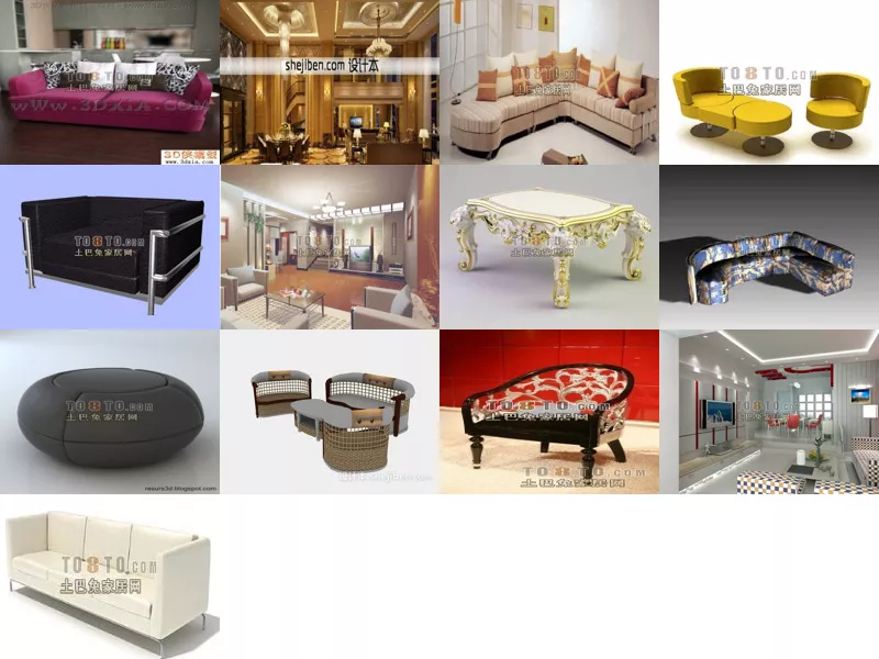 Top 13 Free 3D Living Room Models Latest 2022