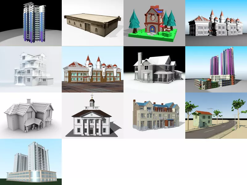 Top 13 Free 3D Residential Building Models Newest 2022