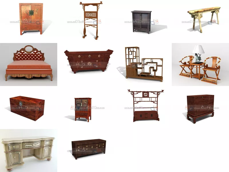 Top 14 Free 3D Antique Furniture Models for Rendering Most Recent 2022